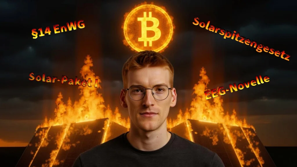Bitcoin Mining mit Solarstrom als Alternative zur Einspeisevergütung – neue Energiewende Konzept